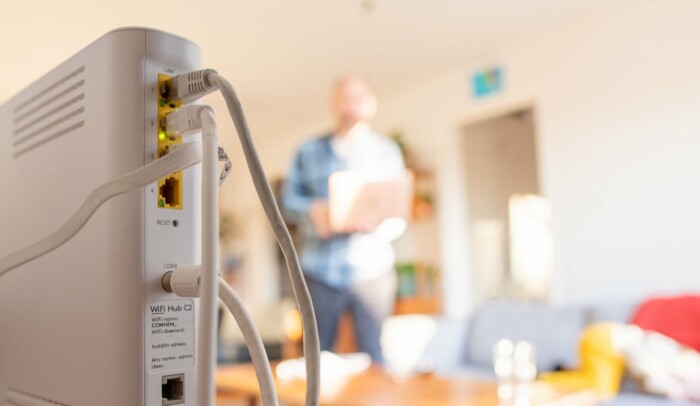 En router i hemmet fungerar som en brandvägg.