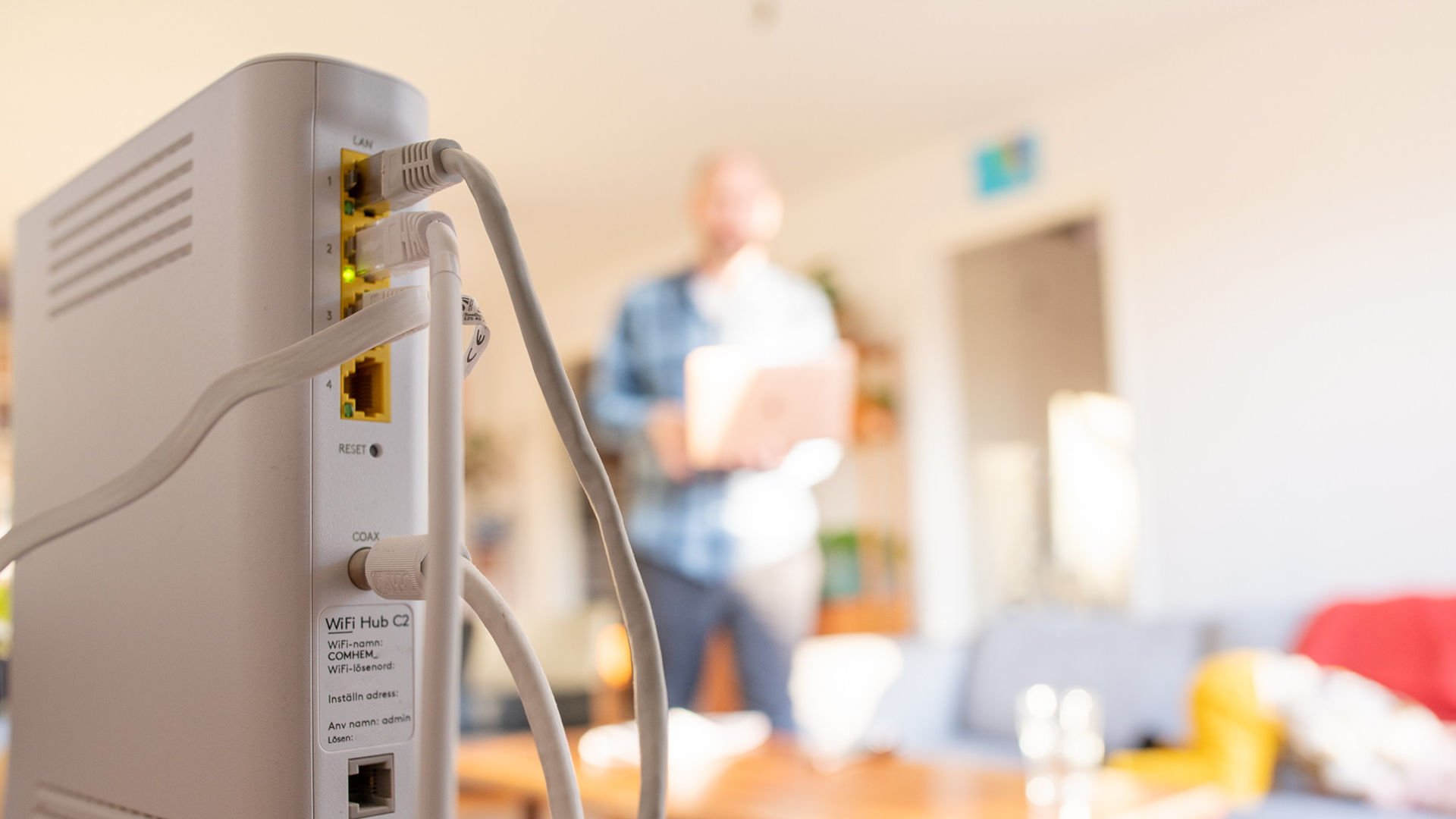 En router i hemmet fungerar som en brandvägg.